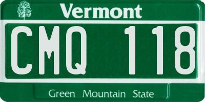 VT license plate CMQ118
