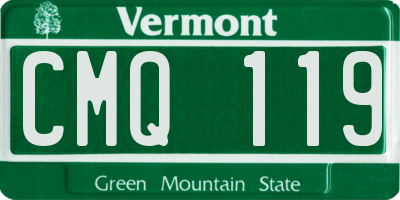VT license plate CMQ119