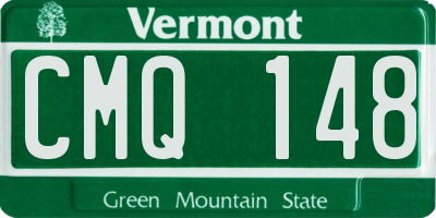 VT license plate CMQ148