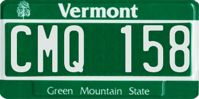VT license plate CMQ158