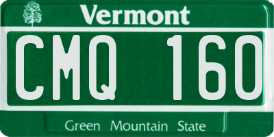 VT license plate CMQ160