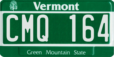 VT license plate CMQ164