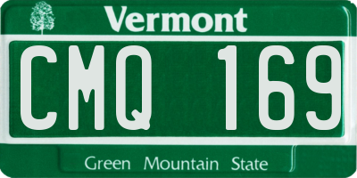 VT license plate CMQ169