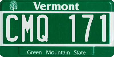 VT license plate CMQ171