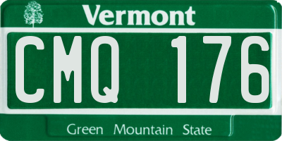 VT license plate CMQ176