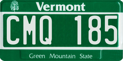 VT license plate CMQ185