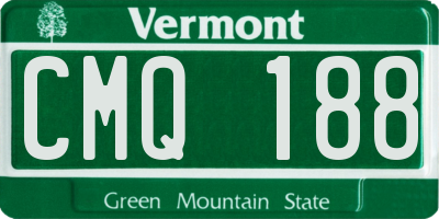 VT license plate CMQ188