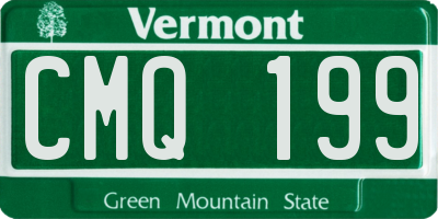 VT license plate CMQ199