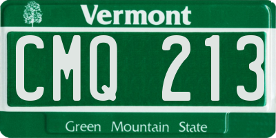 VT license plate CMQ213