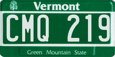 VT license plate CMQ219