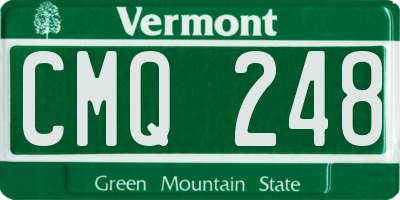 VT license plate CMQ248