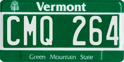 VT license plate CMQ264