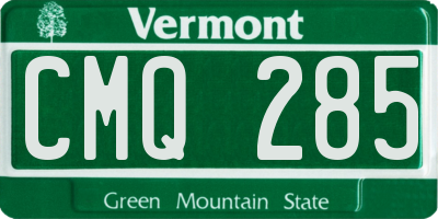 VT license plate CMQ285
