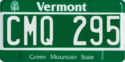 VT license plate CMQ295