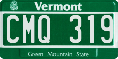 VT license plate CMQ319