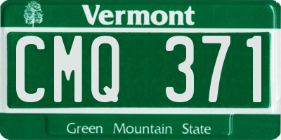 VT license plate CMQ371