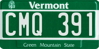 VT license plate CMQ391