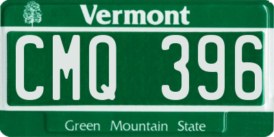 VT license plate CMQ396