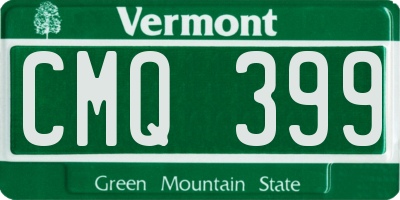 VT license plate CMQ399