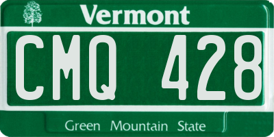 VT license plate CMQ428