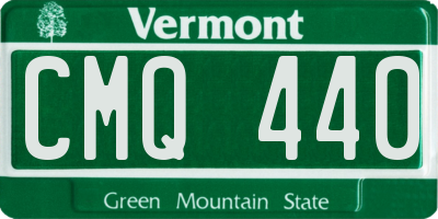 VT license plate CMQ440
