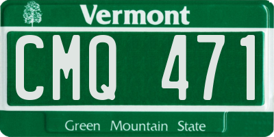 VT license plate CMQ471