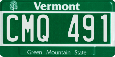 VT license plate CMQ491