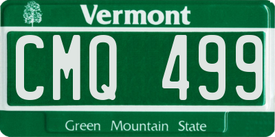 VT license plate CMQ499