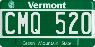 VT license plate CMQ520