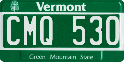VT license plate CMQ530