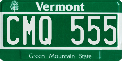 VT license plate CMQ555