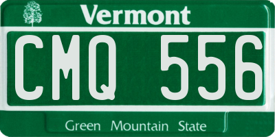 VT license plate CMQ556