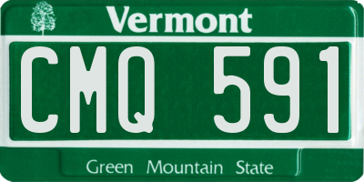 VT license plate CMQ591