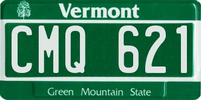 VT license plate CMQ621