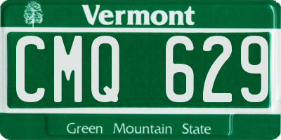 VT license plate CMQ629