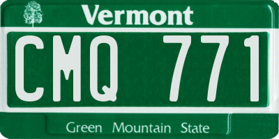VT license plate CMQ771