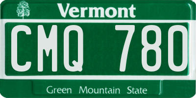 VT license plate CMQ780