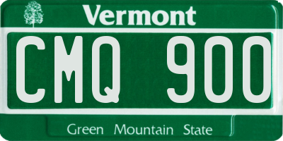 VT license plate CMQ900