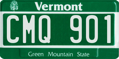 VT license plate CMQ901