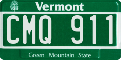VT license plate CMQ911