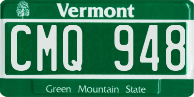 VT license plate CMQ948