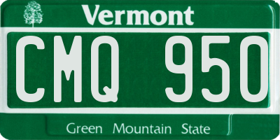 VT license plate CMQ950