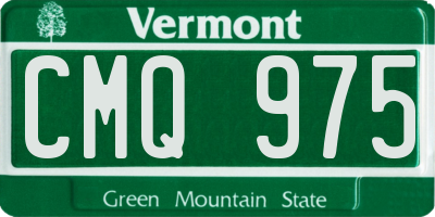 VT license plate CMQ975