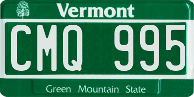 VT license plate CMQ995