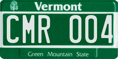 VT license plate CMR004