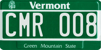 VT license plate CMR008