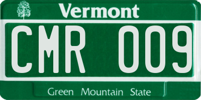 VT license plate CMR009