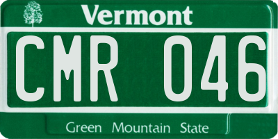 VT license plate CMR046