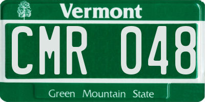 VT license plate CMR048