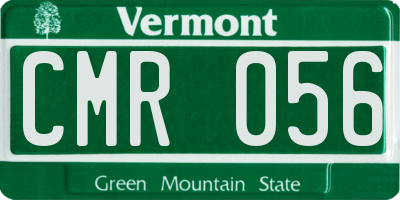 VT license plate CMR056